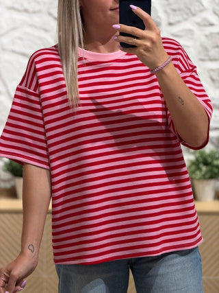 T-shirt création SALÉ - Rouge (Made in Italie)