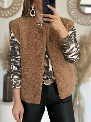 Gilet WOODY Camel