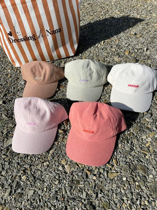 Casquette en velours - AMOUR