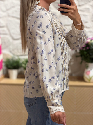 Blouse JIONO - Bleue
