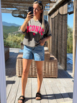 Sweat YUNA - GRIS (Made in Italie)