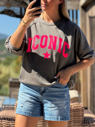 Sweat YUNA - GRIS (Made in Italie)