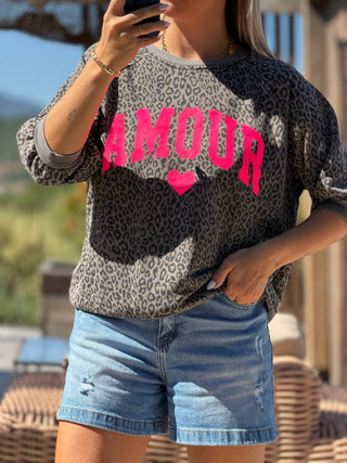 Sweat CAM - Gris (Made in Italie)