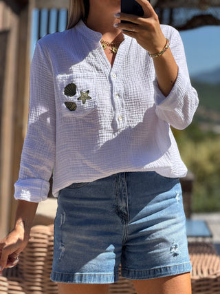 Blouse WAKA - KAKI (Made in Italie)
