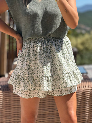 Jupe-short HARVO - KAKI (Made in Italie)