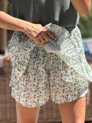 Jupe-short HARVO - KAKI (Made in Italie)