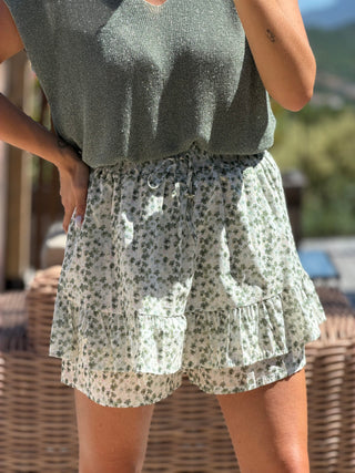 Jupe-short HARVO - KAKI (Made in Italie)