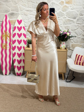 Robe LUCINDA - Beige ( Made in France )