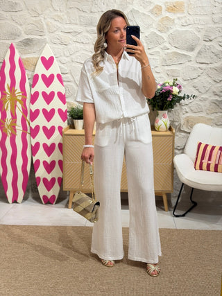 Pantalon EMMANUEL - Blanc