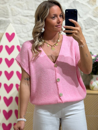 Gilet BRIDGET - Rose