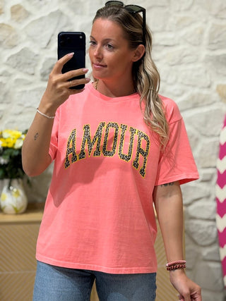 T-shirt PATOCHE - Corail