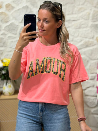 T-shirt PATOCHE - Corail