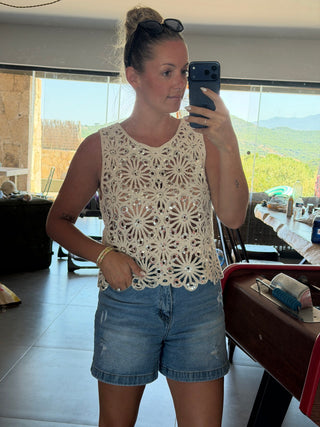 Top en crochet MONA