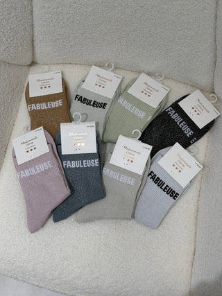 Chaussettes paillettes - FABULEUSE