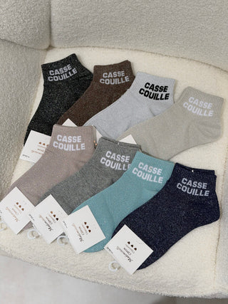 Chaussettes paillettes - CASSE COUILLE Courte