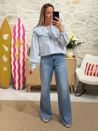 Chemise ZAZA - Bleue