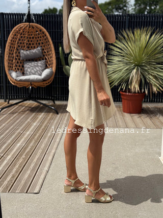 Robe LIONEL - Beige (Made in Italie)