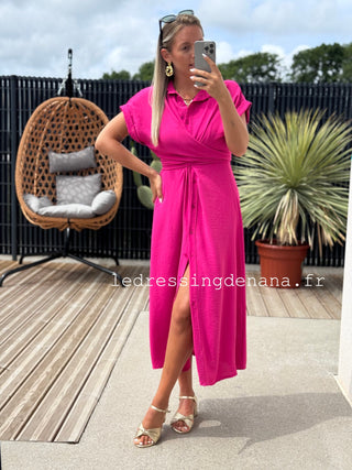 Robe ELIA - Fuchsia (Made in Italie)