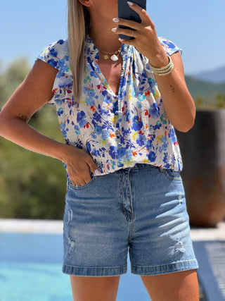 Blouse JEUNET - BLEUE CURVY