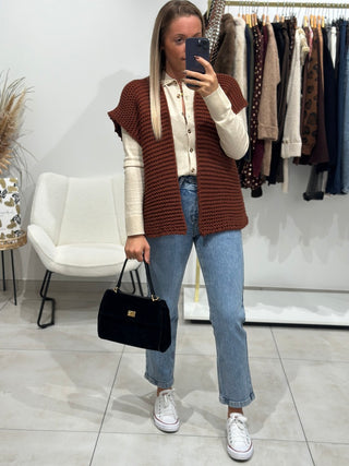 Gilet sans manches LINK - Brique