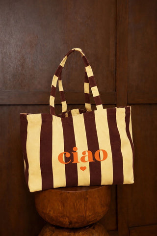 Sac CIAO - JAUNE & MARRON