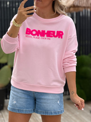 Sweat création BONHEUR (Made in Italie)