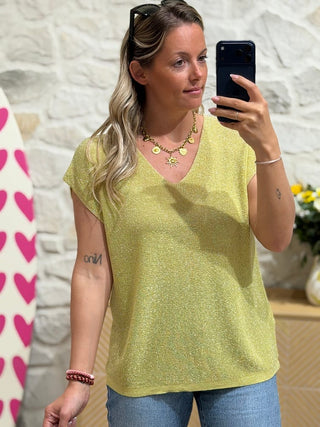 Top IVY - Jaune (Made in Italie)