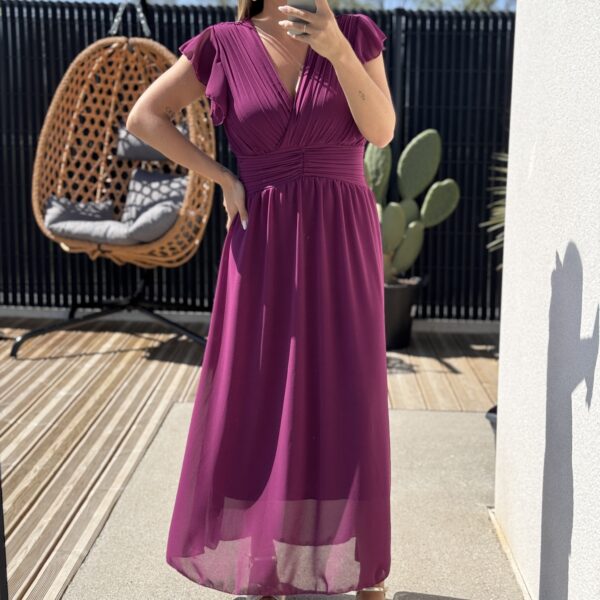 Robe YUMMA MAUVE ( Made in Italie )