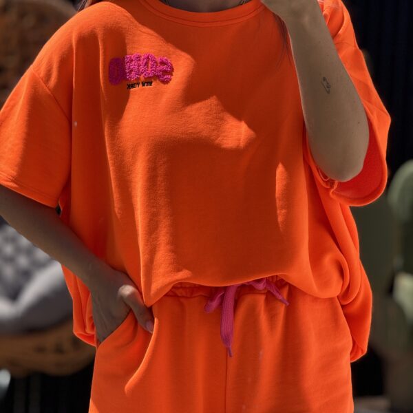 Sweat manches courtes SOHO Orange