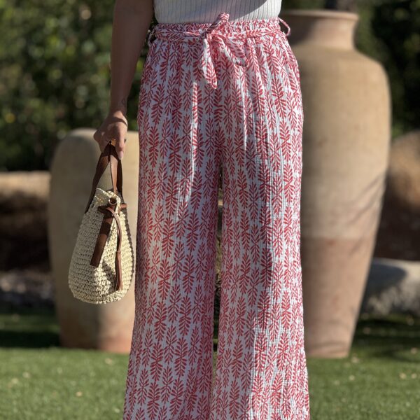 Pantalon MYLAN - Corail (Made in Italie)