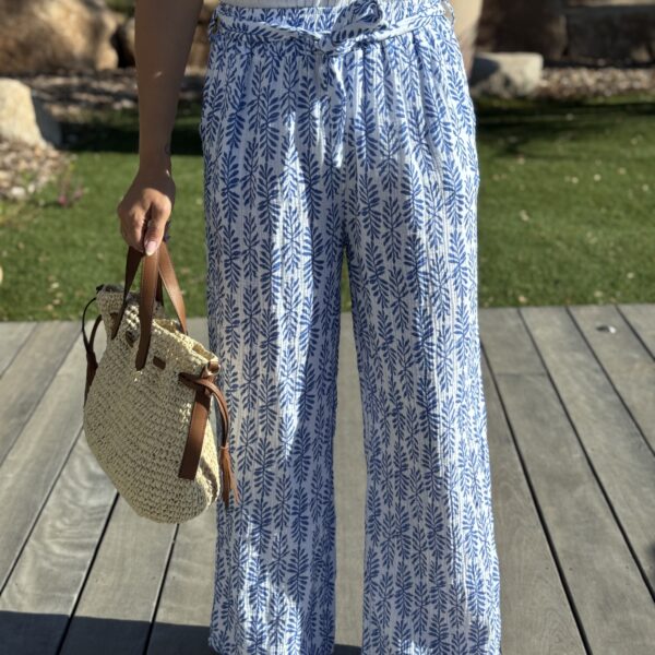 Pantalon MYLAN - Bleu (Made in Italie)