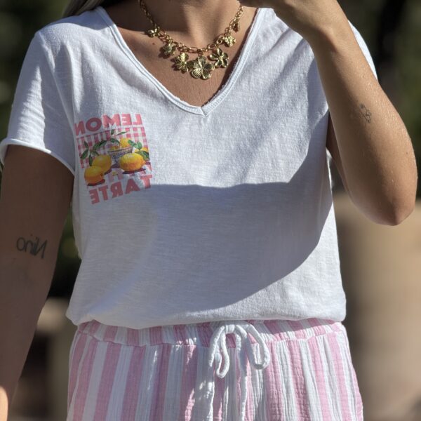T-shirt LEMON TARTE (Made in Italie)