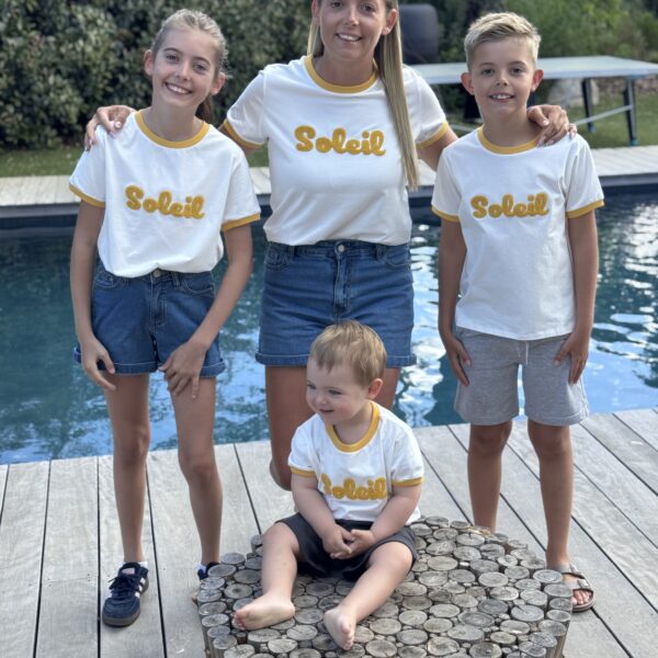 T-shirt SOLEIL Jaune