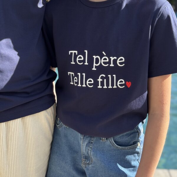 T-shirt Tel père, telle fille Marine KIDS