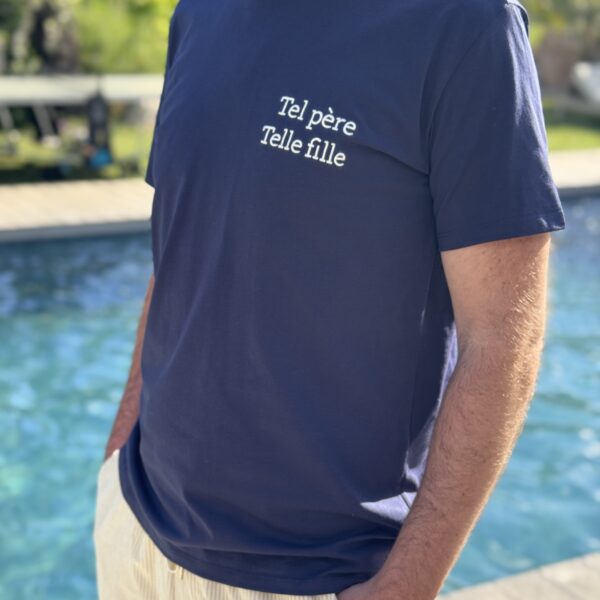 T-shirt Tel père, telle fille Marine HOMME