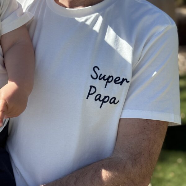 T-shirt Super papa HOMME