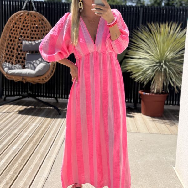 Robe ROBBIE Rose (Made in Italie)