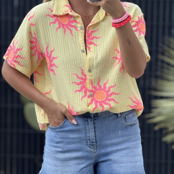 Chemise CHUPA - JAUNE (Made in Italie)