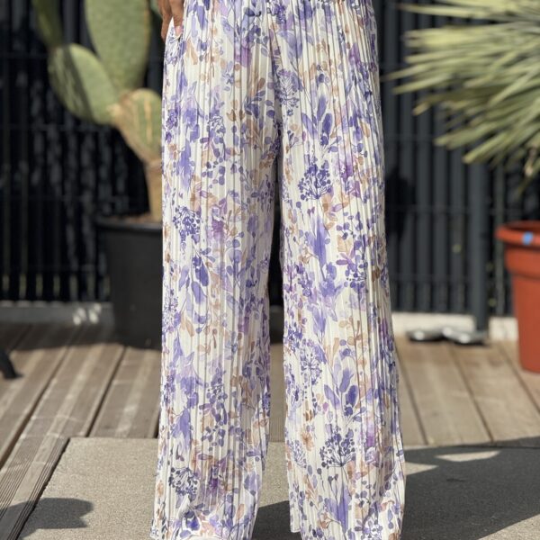 Pantalon CHAMALOW - Lilas (Made in Italie)