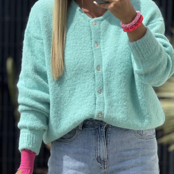 Gilet BROWNIE - Turquoise