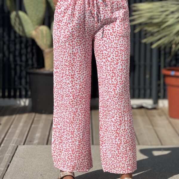 Pantalon TRAVEL Corail (Made in Italie)