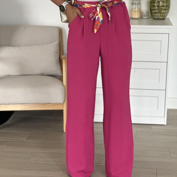 Pantalon JULIE Fuchsia (Made in France)