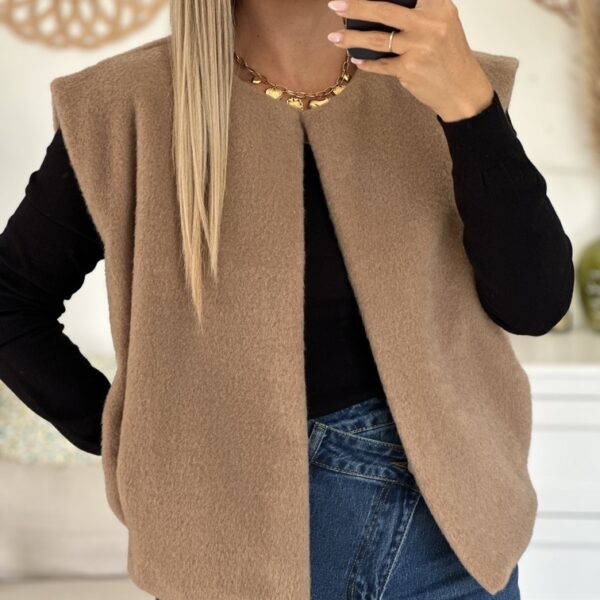 Gilet sans manches ASMA - Camel